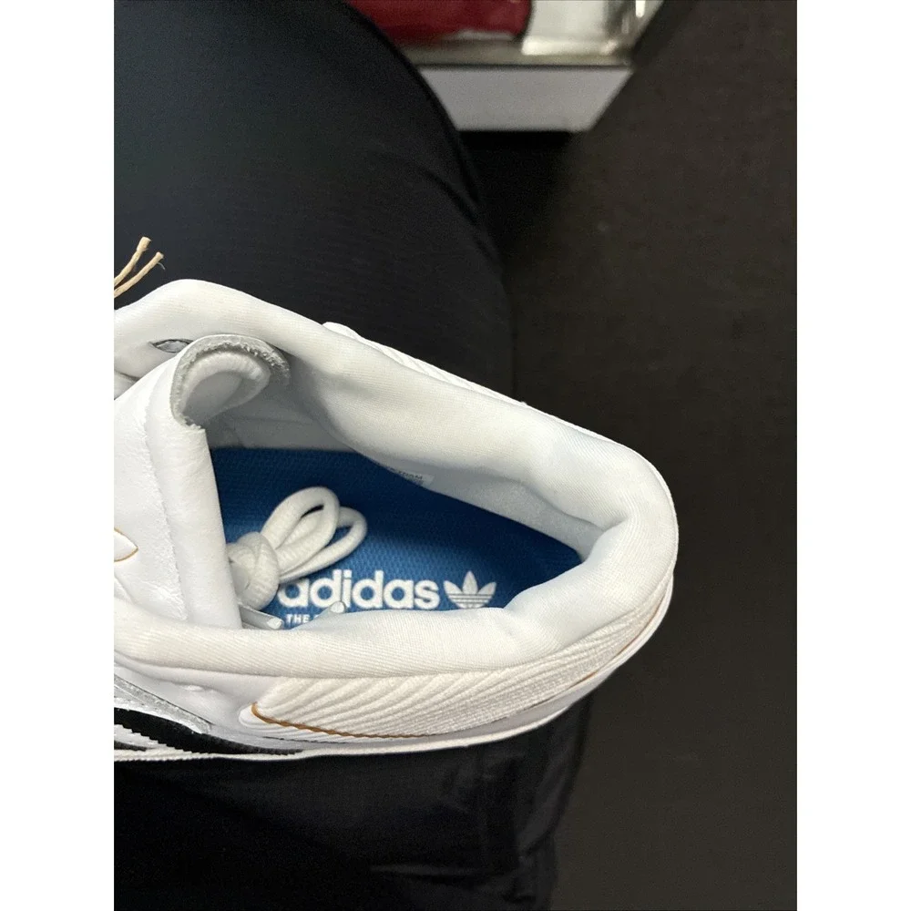 adidas Tyshawn Cloud White Core Black Gold Men Skate Boarding Shoes IF4625 10.5